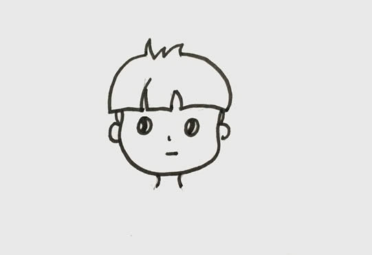 小朋友手牵手简笔画_男孩女孩手牵手的简笔画