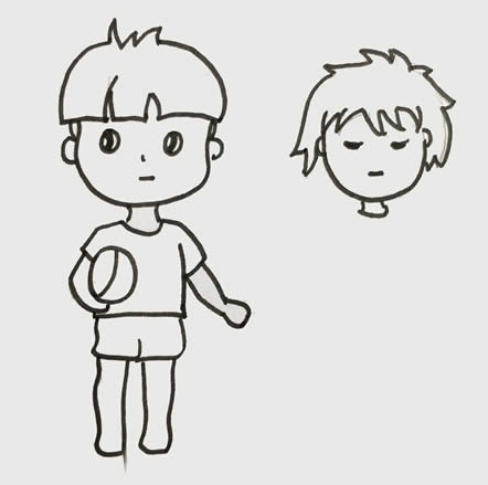 小朋友手牵手简笔画_男孩女孩手牵手的简笔画