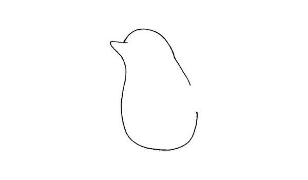 企鹅简笔画,儿童企鹅简笔画画法步骤图解