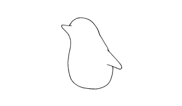 企鹅简笔画,儿童企鹅简笔画画法步骤图解