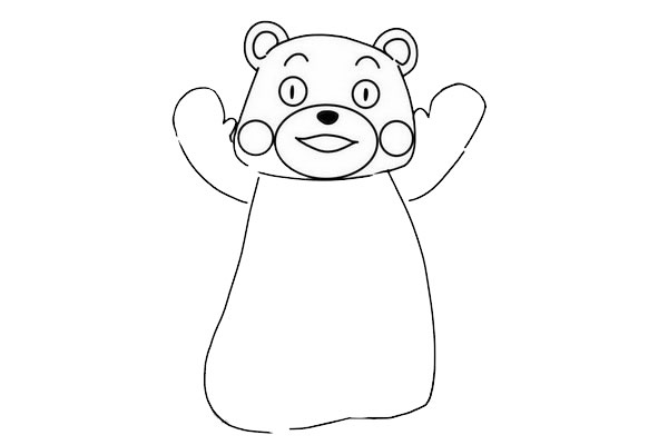 熊本熊简笔画步骤图