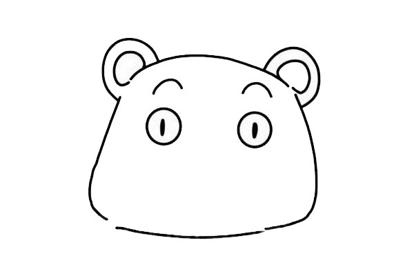 熊本熊简笔画步骤图