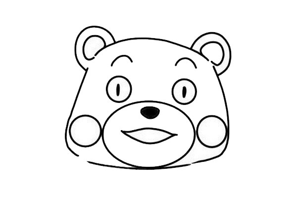 熊本熊简笔画步骤图