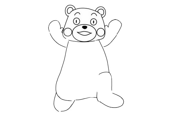 熊本熊简笔画步骤图