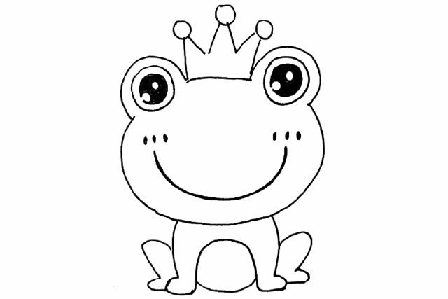 一组萌萌哒卡通动物简笔画图片大全