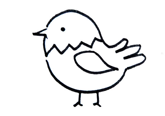 一步一步教你画小鸟简笔画简单又漂亮