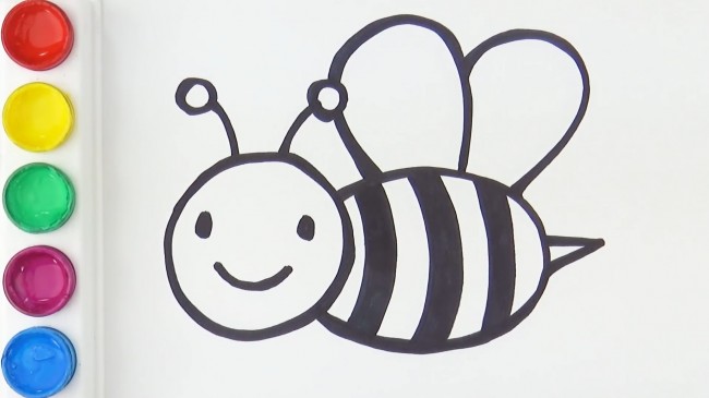 动漫手绘可爱小蜜蜂的画法步骤教程