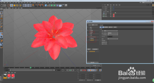 C4D怎么制作花朵开放的动画效果