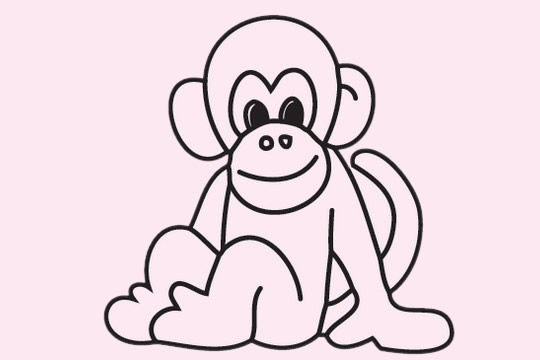 猴子简笔画图片