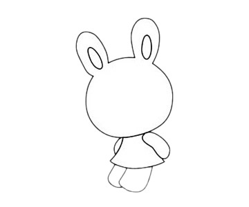 卡通兔子简笔画图片