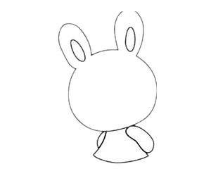 卡通兔子简笔画图片