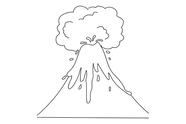火山喷发线稿怎么画.jpg