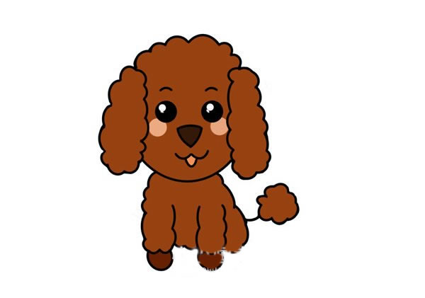 泰迪犬怎么画画泰迪犬步骤教程