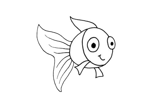 大眼睛金鱼简笔画图片