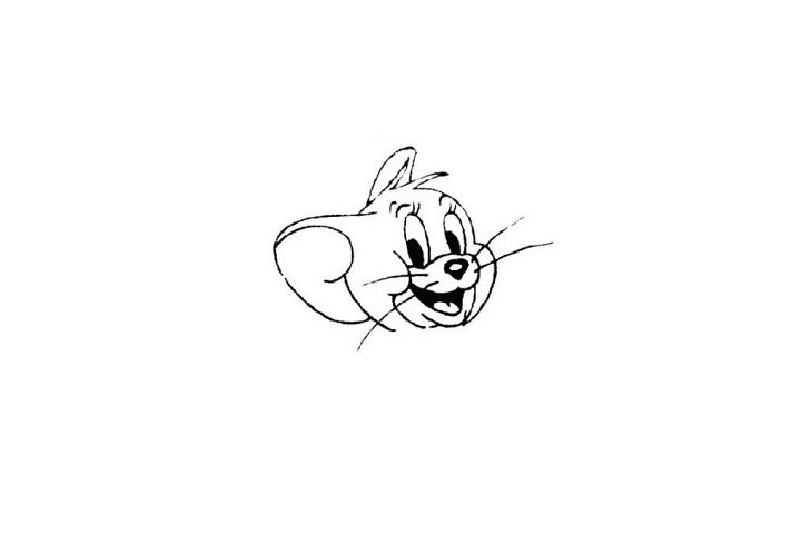 手绘猫和老鼠中的小老鼠杰瑞怎么画步骤三.jpg