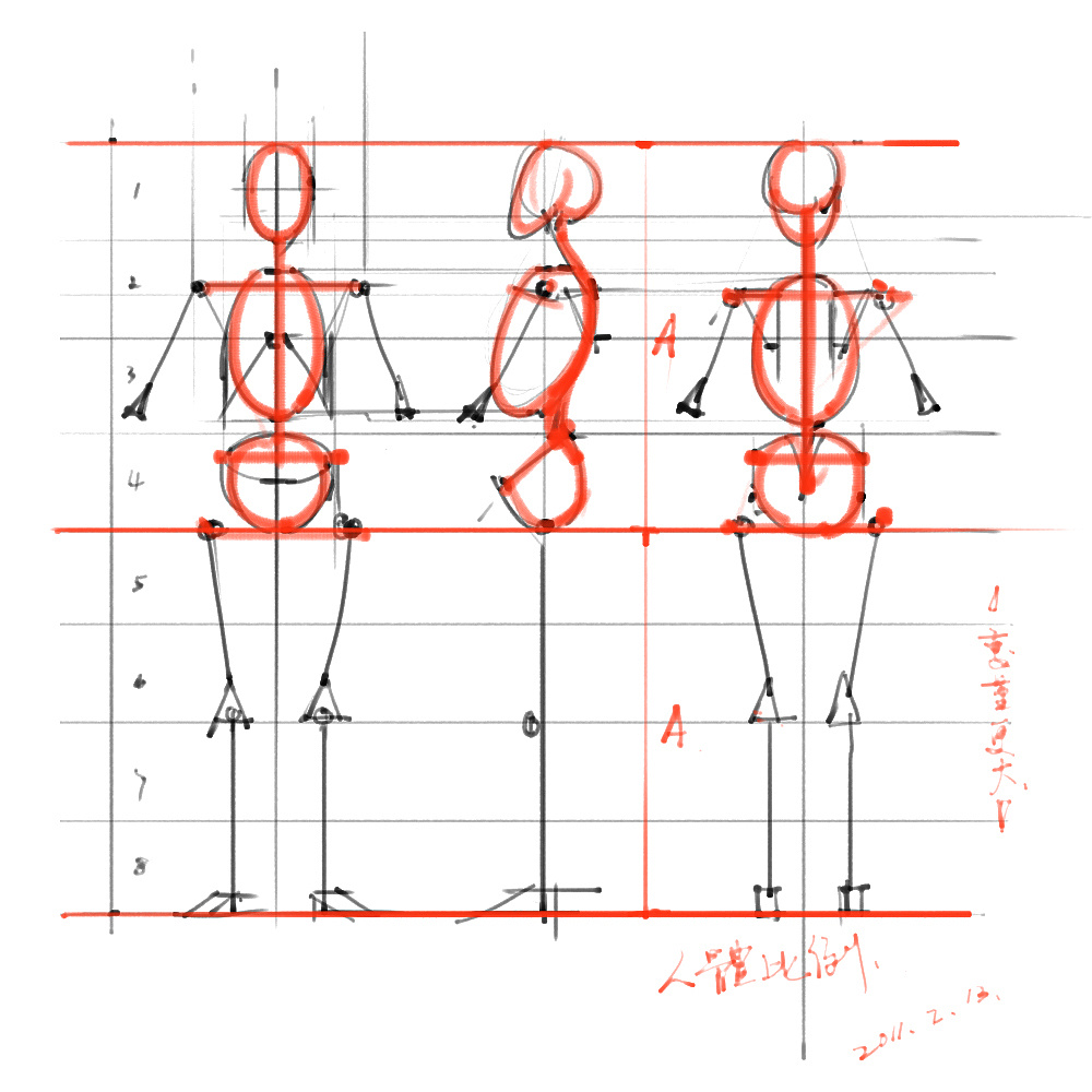 「动漫设计」分享一波绘画专用人体解剖素材 part 01