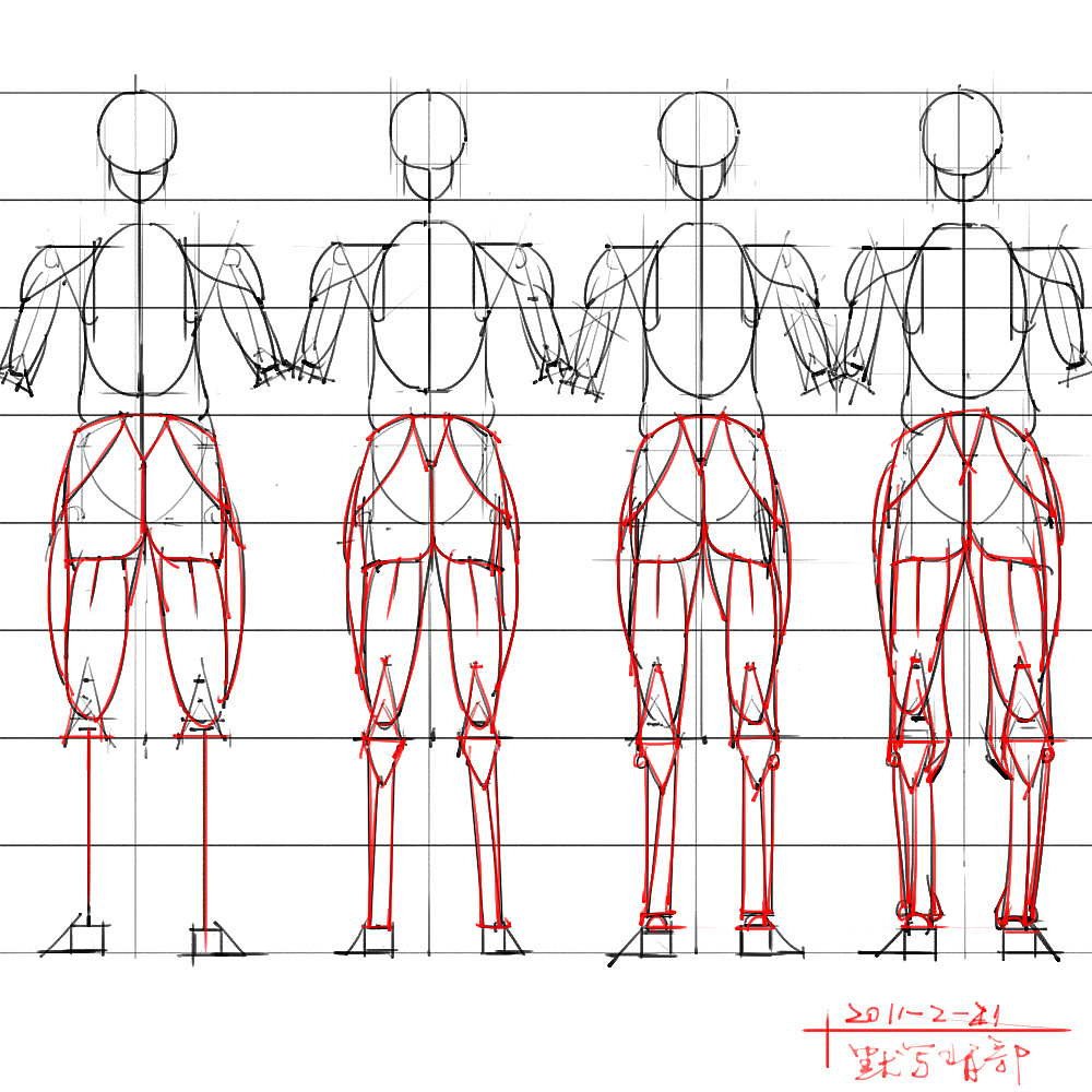 「动漫设计」分享一波绘画专用人体解剖素材 part 04