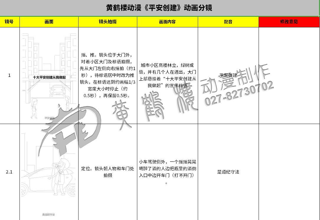 《平安创建》动漫宣传片分镜设计制作