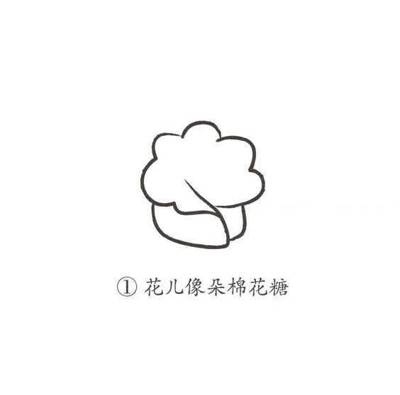 玫瑰花简笔画画法图片