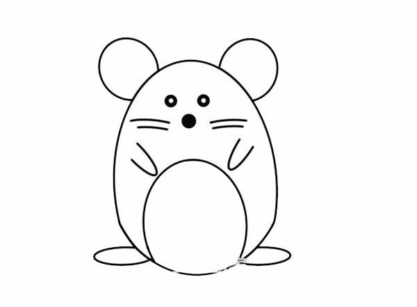 卡通可爱老鼠简笔画图片