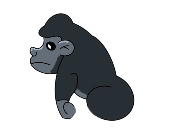 大猩猩怎么画？