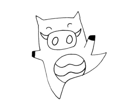 野猪怎么画呢野猪手绘的画法
