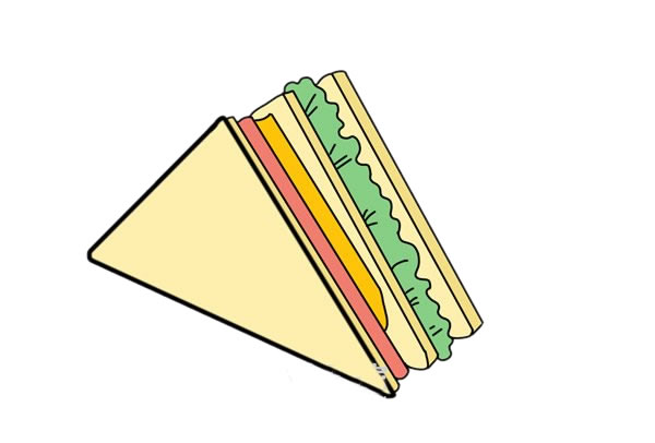 三明治怎么画？