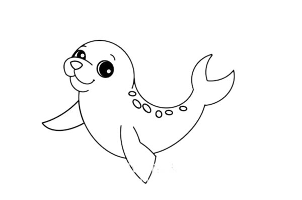 海豹怎么画简笔画简单漂亮