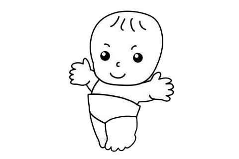 婴儿简笔画人物可爱 婴儿怎么画简单又可爱