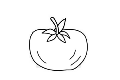 西红柿简笔画图片