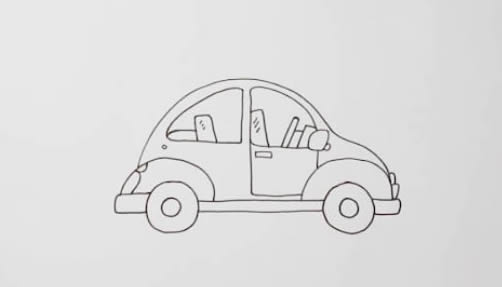 汽车 小汽车怎么画简笔画简单好看