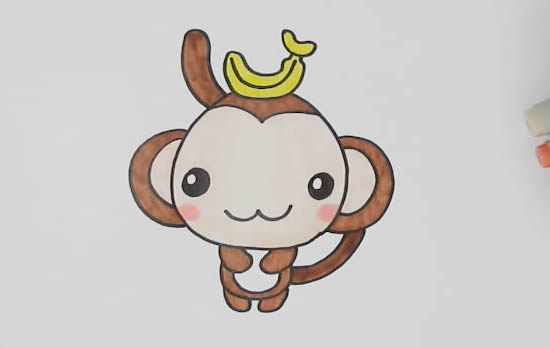 猴子怎么画简笔画简单又可爱