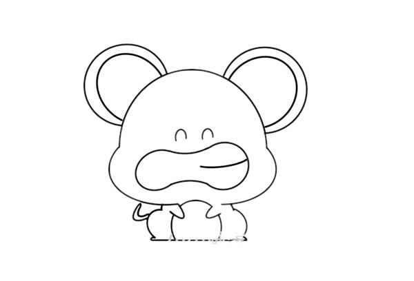 卡通老鼠怎么画简笔画简单又可爱