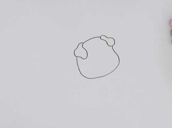 小猪怎么画简笔画简单又可爱