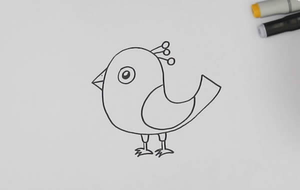 小鸟怎么画简笔画简单又漂亮