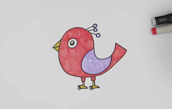 小鸟怎么画简笔画简单又漂亮