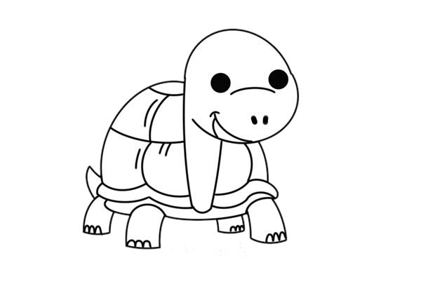 卡通乌龟怎么画简笔画简单漂亮