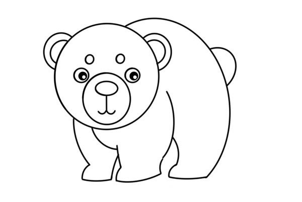 北极熊怎么画简笔画简单又漂亮