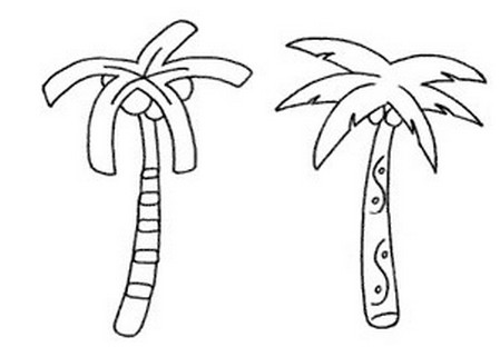 椰子树怎么画简笔画简单又好看