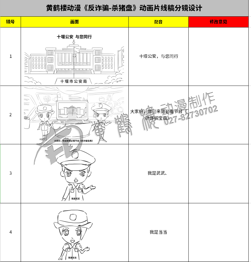 黄鹤楼动漫《反诈骗-杀猪盘》动画片线稿分镜设计1-4.jpg