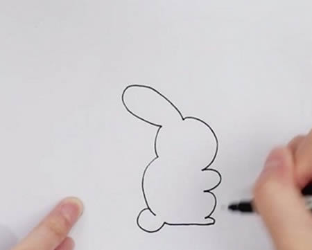 玉兔简笔画步骤彩色 玉兔怎么画漂亮又可爱