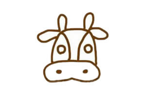 牛的简笔画卡通可爱2021