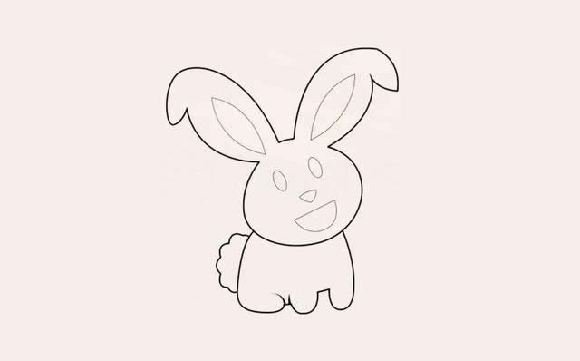 小黄兔简笔画图片,卡通小黄兔怎么画简单又可爱