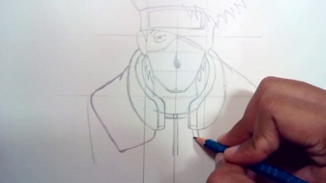 火影卡卡西动漫手绘插画教程 卡卡西怎么画 卡卡西的画法